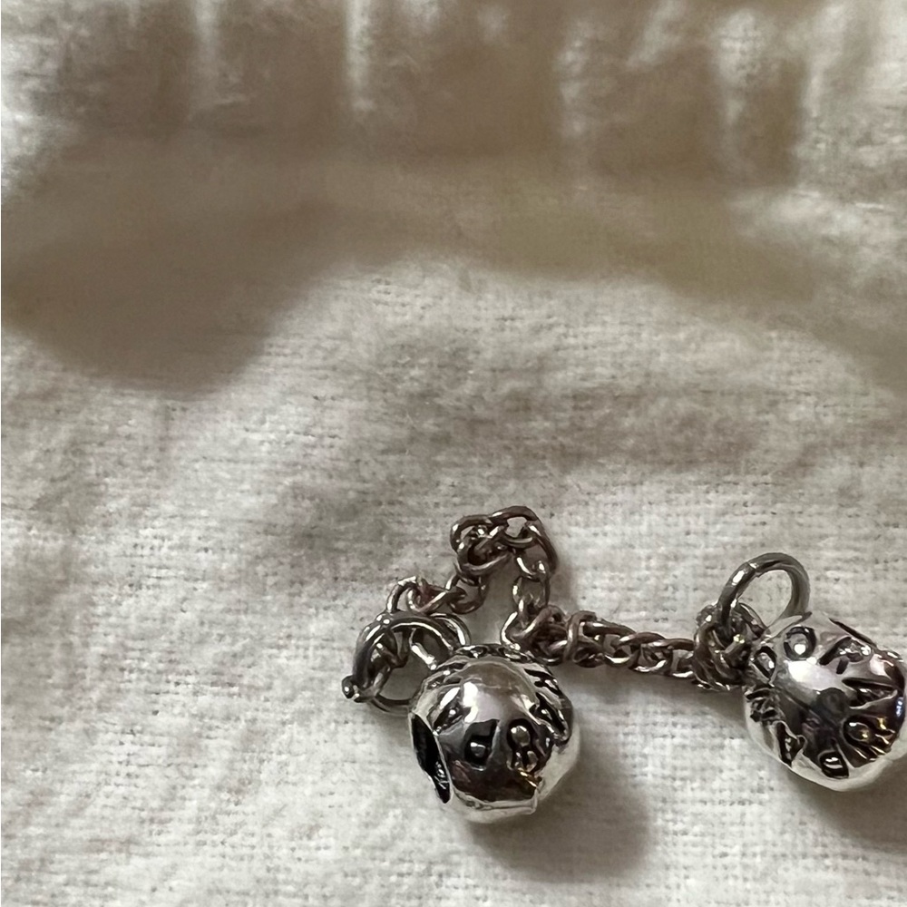 Pandora silver security chain for your bracelet. Vintage